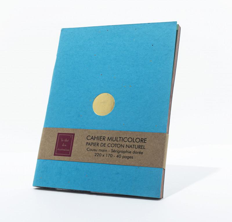 CAHIER MULTICOLORE TURQUOISE